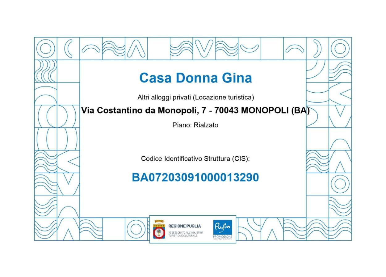 Casa Donna Gina - Puglia Mia Apartments โมโนโปลี ภายนอก รูปภาพ